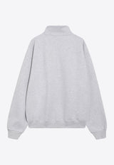 Logo-Labeled Zip-Up Sweatshirt