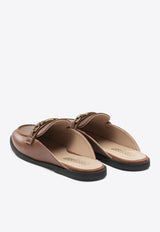 Logo-Plaque Leather Loafers