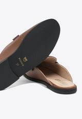 Logo-Plaque Leather Loafers