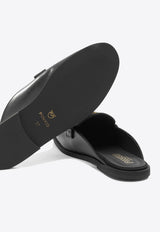Logo-Plaque Leather Loafers