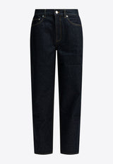 Washed Straight-Leg Jeans