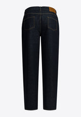 Washed Straight-Leg Jeans