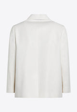 Buttoned Double-Breasted Blazer