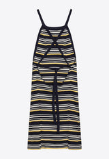Miu Miu Striped Midi Dress Multicolor MMA927OOO185J/S_MIU-F0008