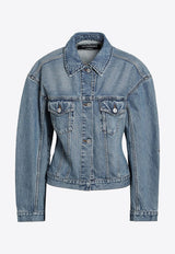 Jacquemus  De-Nîmes Denim Jacket  Blue JAW00027AD00038/S_JACQM-33C