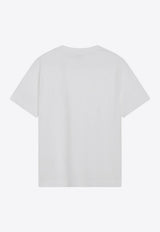 Brunello Cucinelli Shiny Tab Jersey T-shirt White M0T81EC710CO/S_CUCIN-C6159