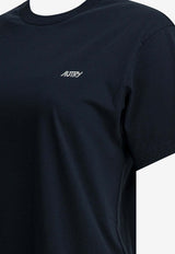 Autry Logo Embroidered T-shirt Blue TSPW007B_7350b674-1741-431d-ae61-53f3eda899ce