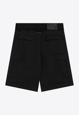 Wool-Blend Cargo Bermuda Shorts
