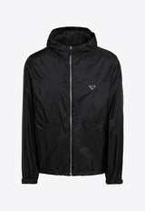 Logo-Plaque Zip-Up Jacket