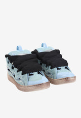 Curb Oversized-Laces Low-Top Sneakers