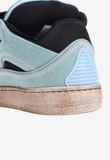 Curb Oversized-Laces Low-Top Sneakers