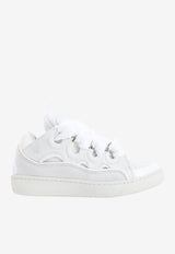 Curb Oversized-Laces Low-Top Sneakers