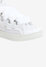 Curb Oversized-Laces Low-Top Sneakers
