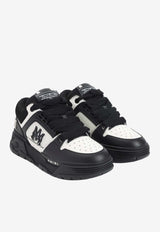 Leather Low-Top Sneakers with Logo