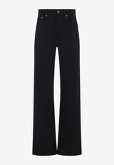 Tapered-Leg High-Rise Jeans