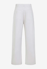 Tapered-Leg Low-Rise Jeans