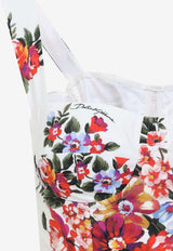 Floral-Print Pleated Midi Dress