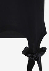 Crewneck T-shirt with Bow-Tails