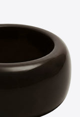 The Frankie Shop Glossy Chunky Bangle Bracelet Brown JEFS21164RE/R_THE-201