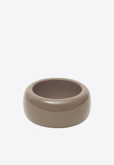 The Frankie Shop Glossy Chunky Bangle Bracelet Beige JEFS21164RE/R_THE-219