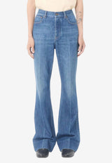 Washed Straight-Leg Jeans
