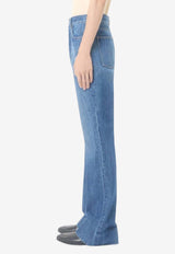 Washed Straight-Leg Jeans