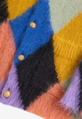 Wool-Blend Buttoned Cardigan