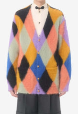 Wool-Blend Buttoned Cardigan