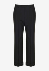 Logo-Embroidered Straigh-Leg Pants