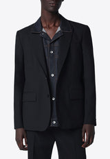 Sacai Single-Breasted Buttoned Blazer Black 26-03897MPL/S_SACAI-027