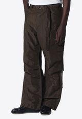 Sacai Wide-Leg Cargo Pants Green 26-03915MNY/S_SACAI-531