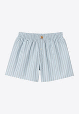 Carhartt Wip Logo Patch Stripe Boxer Shorts Light Blue I032355CO/S_CARH-30OXX