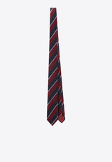 The Frankie Shop Lene Striped Tie  Burgundy NTFS21170PL/R_THE-711