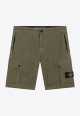 Stone Island Compass Patch Bermuda Shorts Green S15L100019S00WA/S_STONE-V015G