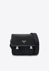 Triangle Logo Re-Nylon Messenger Bag