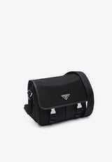 Triangle Logo Re-Nylon Messenger Bag