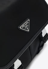 Triangle Logo Re-Nylon Messenger Bag