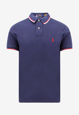 Polo Ralph Lauren Logo Embroidered Polo T-shirt Navy 710842621003_NEWPORT NAVY_48136959