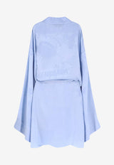 Balenciaga Silk Wrap Dress Light Blue 857327TTN105840_Blue_44824342