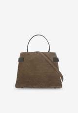 Brunello Cucinelli Suede Leather Top Handle Bag Brown MBDLD2503C8769_PEAT_40000128