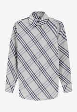Burberry Checked Buttoned Shirt Gray 8120512C4150_SEAFOAM GREEN IP CHK_40017514