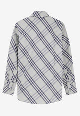 Burberry Checked Buttoned Shirt Gray 8120512C4150_SEAFOAM GREEN IP CHK_40017514