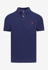 Polo Ralph Lauren Logo Embroidered Polo T-shirt Navy 710795080007_NEWPORT NAVY_48136958
