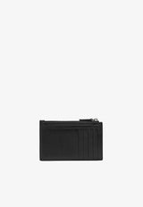 Logo-Lettering Leather Cardholder
