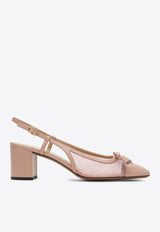 Valet Du Roi 60 Leather Slingback Pumps