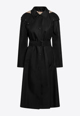 Check-Pattern Trench Coat