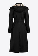 Check-Pattern Trench Coat