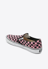 Vlogo Checkerboard-Print Slip-On Sneakers