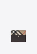 Check Pattern Pop Leather Cardholder