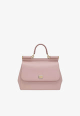 Large Sicily Leather Top Handle Bag